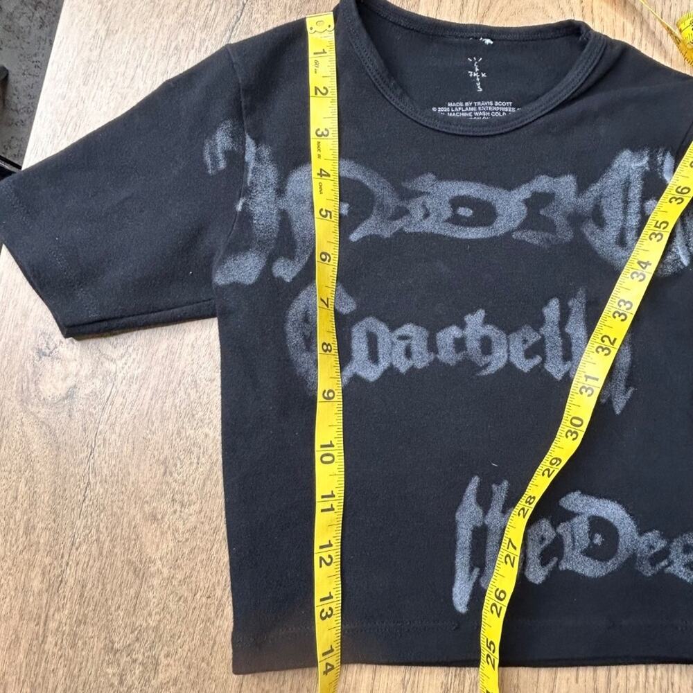 Travis Scott Cactus Jack Exclusive Coachella Merch Black Crop Top The Night Show - Picture 6 of 9